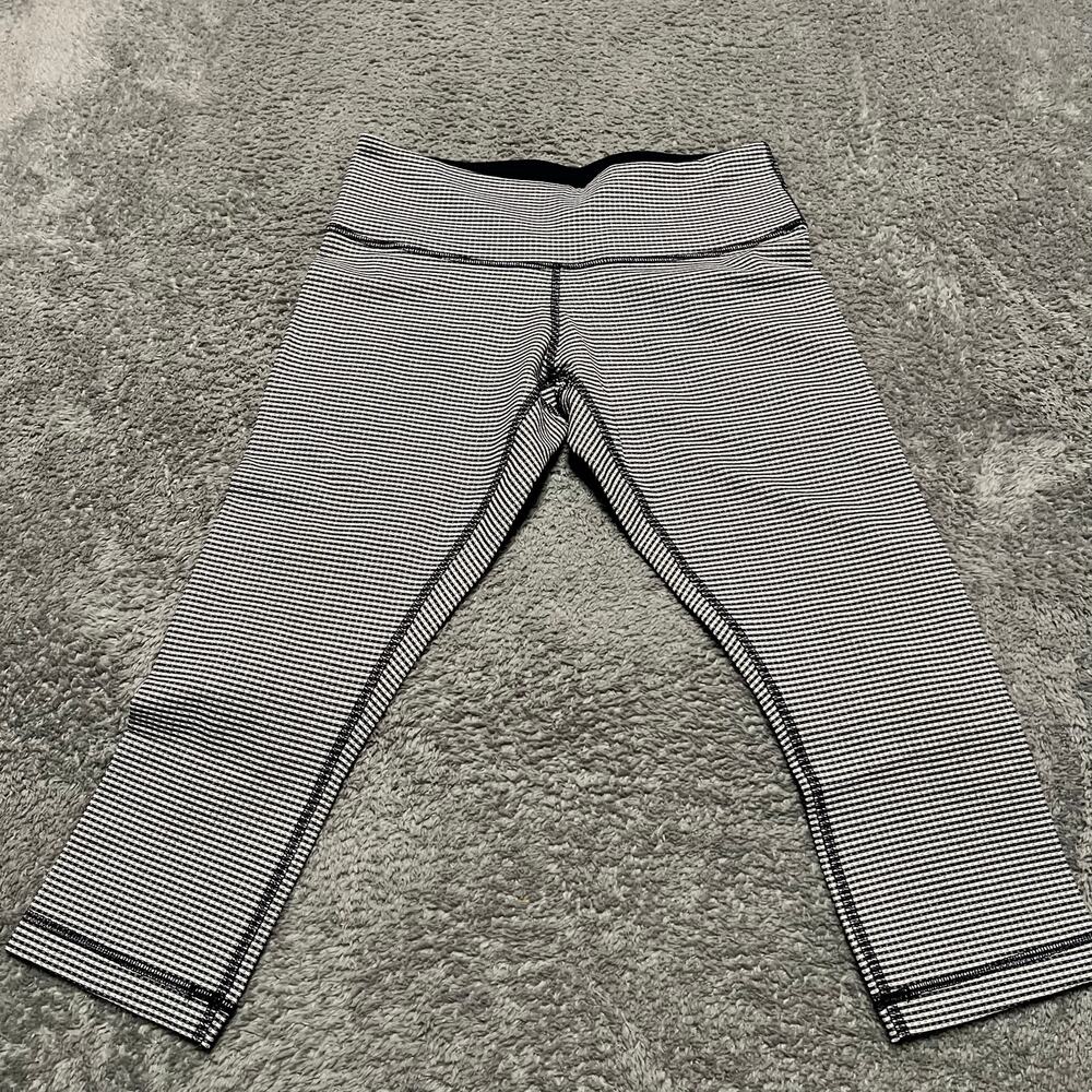 Lululemon Leggings Pants Womens 6 Gingham Crop Capri